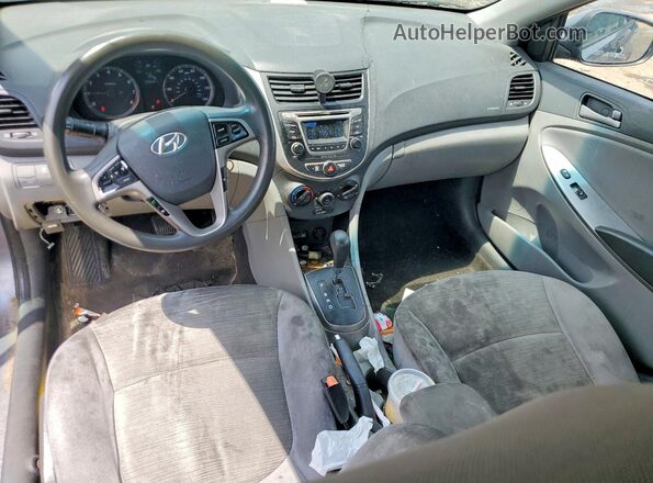 KMHCT4AE7HU331261 2017 HYUNDAI ACCENT Gray Widok deski rozdzielczej