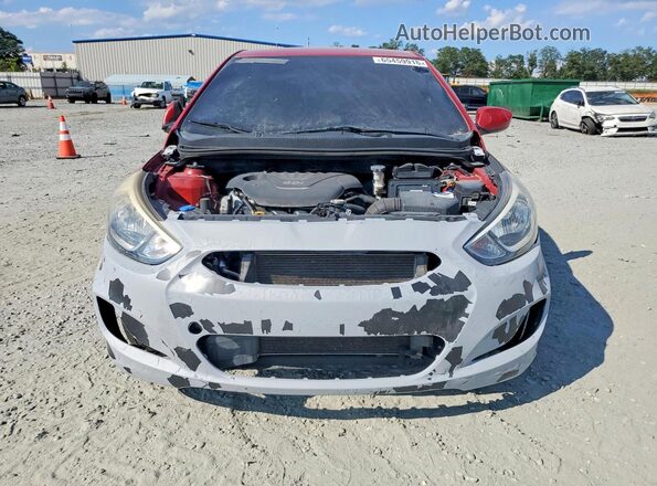 KMHCT4AE8HU175747 2017 HYUNDAI ACCENT Red Вид спереду
