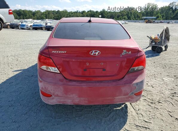 KMHCT4AE8HU175747 2017 HYUNDAI ACCENT Red Вид ззаду