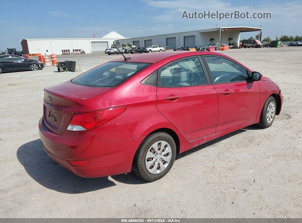 KMHCT4AE8HU285892 2017 HYUNDAI ACCENT Красный Задняя правая четверть