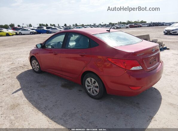 KMHCT4AE8HU285892 2017 HYUNDAI ACCENT Красный Задняя левая четверть