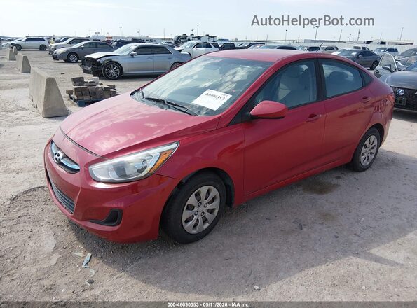 KMHCT4AE8HU285892 2017 HYUNDAI ACCENT Красный Передняя левая четверть
