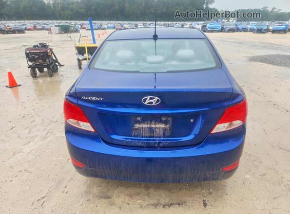 KMHCT4AE8HU331625 2017 HYUNDAI ACCENT Blue უკანა ხედი