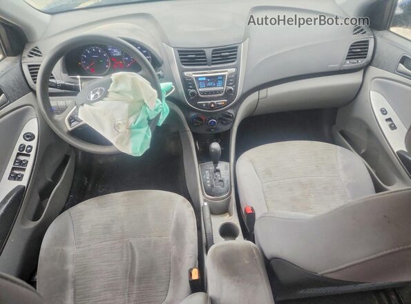 KMHCT4AE8HU331625 2017 HYUNDAI ACCENT Blue წინა პანელის ხედი