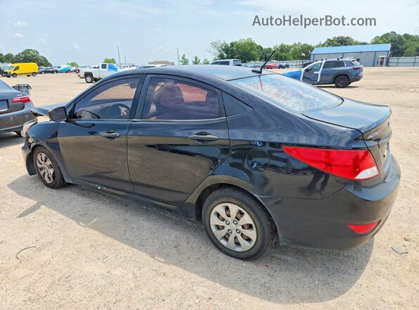KMHCT4AE8HU355486 2017 HYUNDAI ACCENT Black Trasero izquierdo