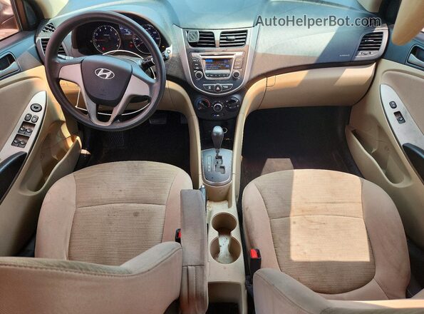 KMHCT4AE8HU355486 2017 HYUNDAI ACCENT Black Vista del salpicadero