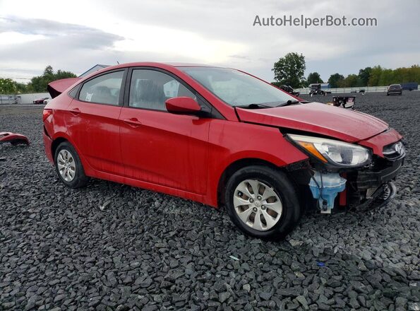 KMHCT4AE9GU076191 2016 HYUNDAI ACCENT Red Передня права чверть