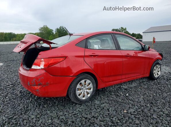 KMHCT4AE9GU076191 2016 HYUNDAI ACCENT Red Задня права чверть