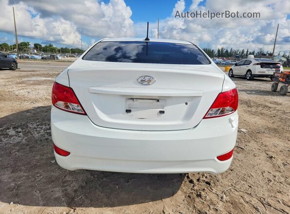 KMHCT4AEXGU001080 2016 HYUNDAI ACCENT Белый Вид сзади