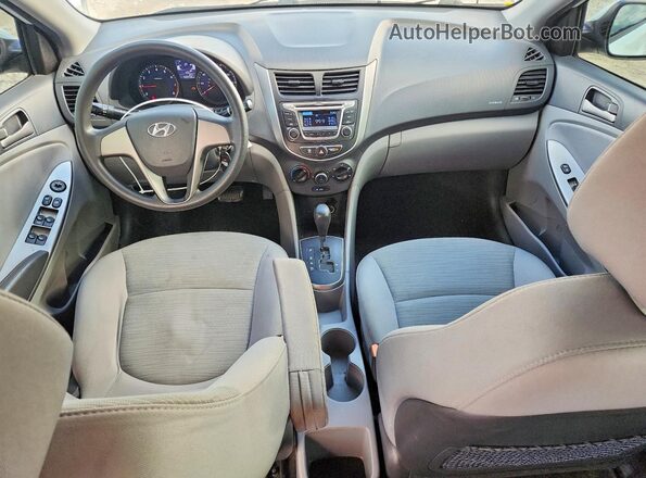 KMHCT4AEXGU001080 2016 HYUNDAI ACCENT Белый Вид панели приборов