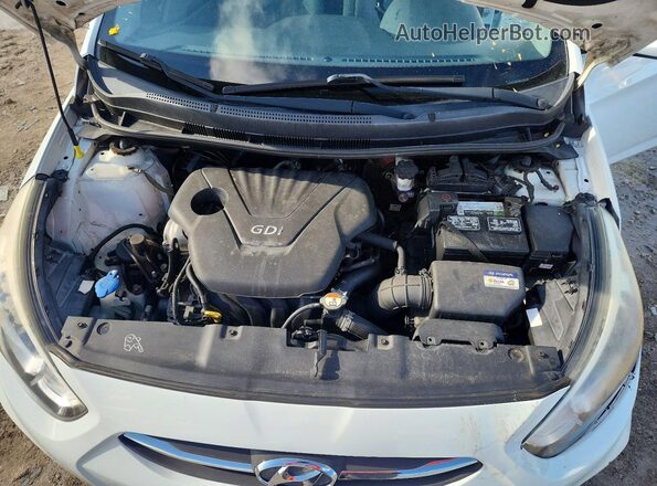 KMHCT4AEXGU001080 2016 HYUNDAI ACCENT Белый Вид задней части салона