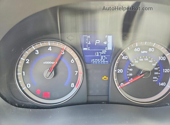 KMHCT4AEXGU001080 2016 HYUNDAI ACCENT Белый Вид щитка приборов
