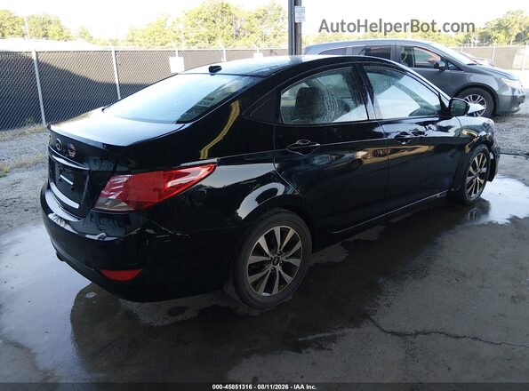 KMHCT4AEXHU337071 2017 HYUNDAI ACCENT Черный Задняя правая четверть