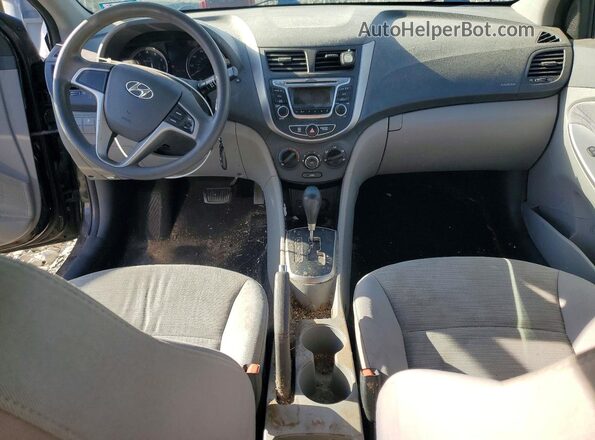 KMHCT5AE0HU326196 2017 HYUNDAI ACCENT Black Вид панелі приладів