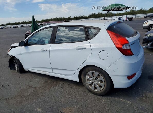 KMHCT5AE1GU285477 2016 HYUNDAI ACCENT White Задня ліва чверть
