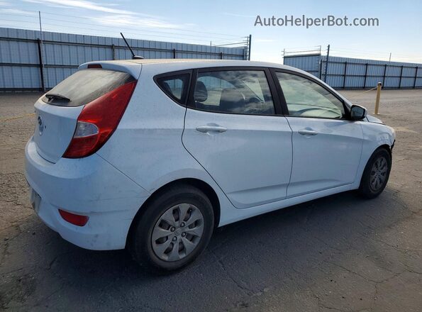 KMHCT5AE1GU285477 2016 HYUNDAI ACCENT White Задня права чверть