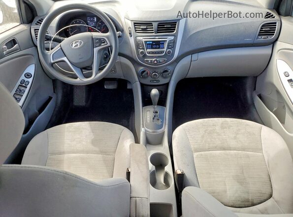 KMHCT5AE1GU285477 2016 HYUNDAI ACCENT White Вид панелі приладів
