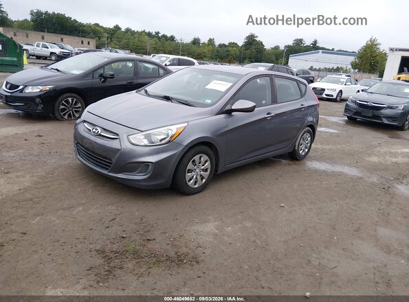 KMHCT5AE2GU281194 2016 HYUNDAI ACCENT Серый Передняя левая четверть