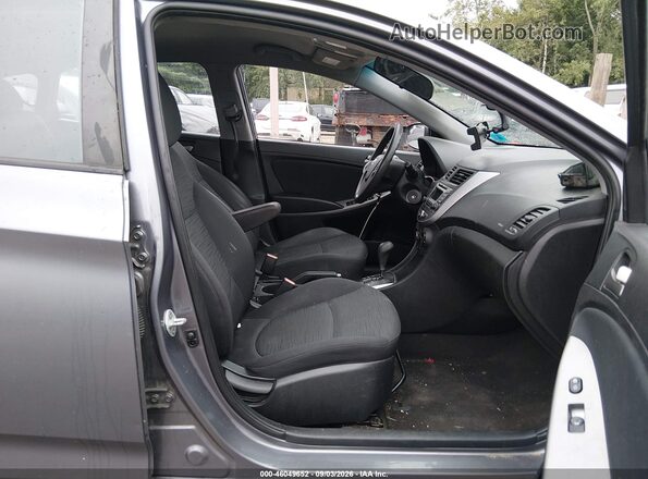 KMHCT5AE2GU281194 2016 HYUNDAI ACCENT Серый Вид салона спереди