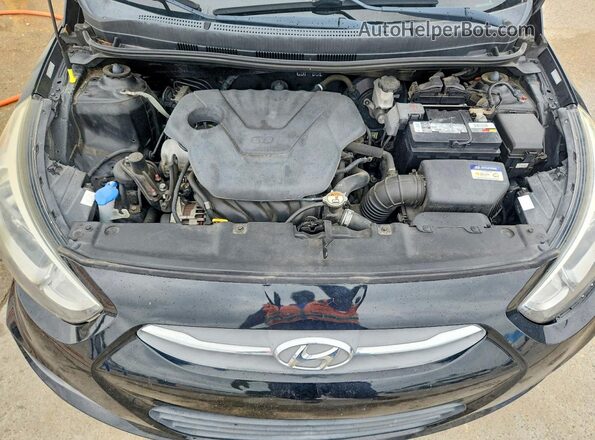 KMHCT5AE3HU354204 2017 HYUNDAI ACCENT Black უკანა სალონის ხედი