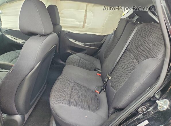 KMHCT5AE3HU354204 2017 HYUNDAI ACCENT Black უკანა სავარძლების ხედი