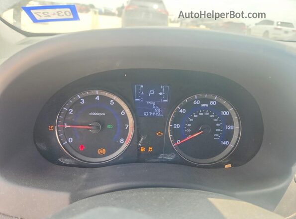 KMHCT5AE4HU315637 2017 HYUNDAI ACCENT Black Vista del cuadro de instrumentos