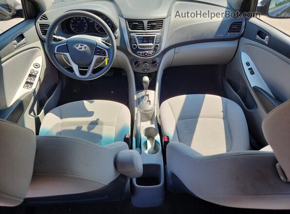 KMHCT5AE4HU349948 2017 HYUNDAI ACCENT Black წინა პანელის ხედი