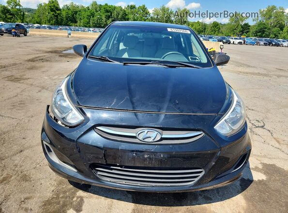 KMHCT5AE4HU349948 2017 HYUNDAI ACCENT Black წინა ხედი
