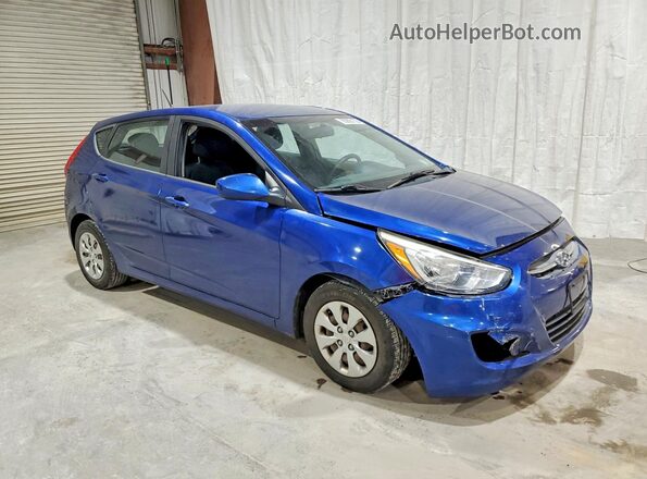 KMHCT5AE5GU271095 2016 HYUNDAI ACCENT Blue Առջևի աջ
