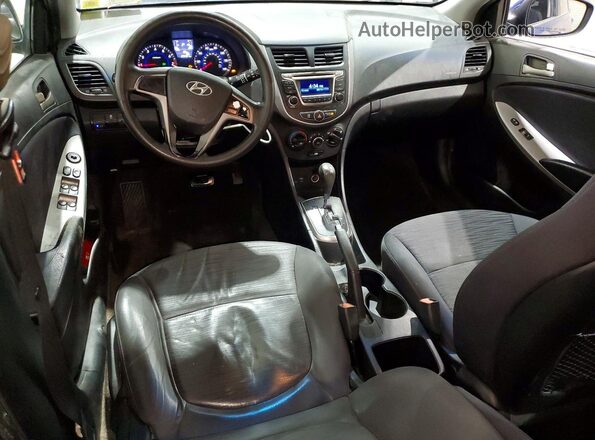 KMHCT5AE5GU271095 2016 HYUNDAI ACCENT Blue Առջևի վահանակի տեսք