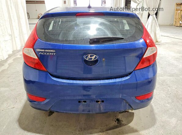 KMHCT5AE5GU271095 2016 HYUNDAI ACCENT Blue Հետևի տեսք