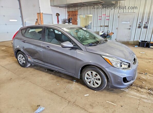 KMHCT5AE7HU302073 2017 HYUNDAI ACCENT Серый Передняя правая четверть