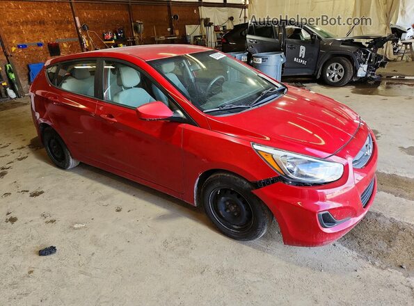 KMHCT5AE7HU334618 2017 HYUNDAI ACCENT Red Առջևի աջ