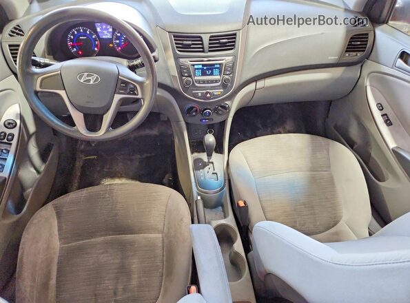 KMHCT5AE7HU334618 2017 HYUNDAI ACCENT Red Առջևի վահանակի տեսք