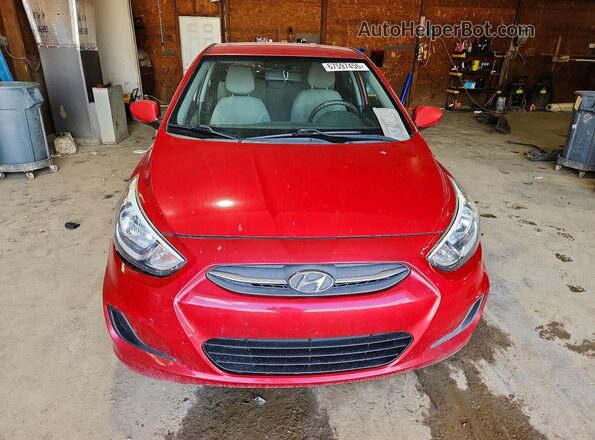 KMHCT5AE7HU334618 2017 HYUNDAI ACCENT Red Դիմացի տեսք