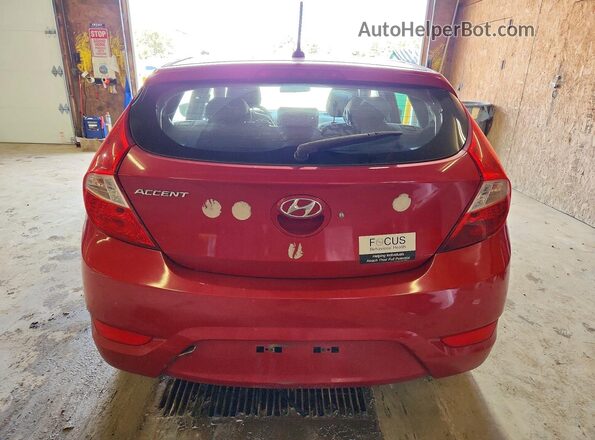 KMHCT5AE7HU334618 2017 HYUNDAI ACCENT Red Հետևի տեսք
