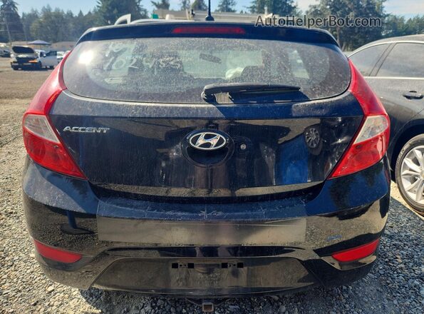 KMHCT5AE8GU236700 2016 HYUNDAI ACCENT Black Widok z tyłu