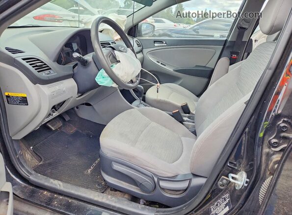 KMHCT5AE8GU236700 2016 HYUNDAI ACCENT Black Widok wnętrza z przodu