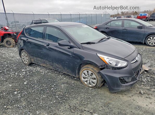 KMHCT5AE8GU296475 2016 HYUNDAI ACCENT Black Przód prawy