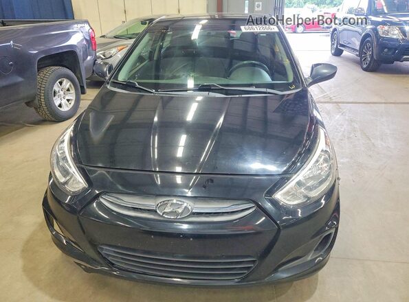 KMHCT5AE8HU362461 2017 HYUNDAI ACCENT Black წინა ხედი