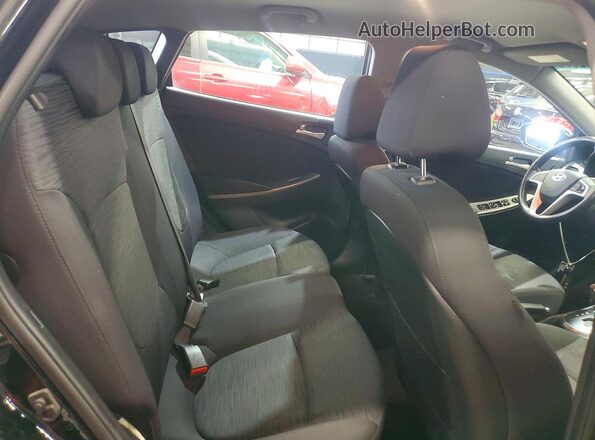 KMHCT5AE8HU362461 2017 HYUNDAI ACCENT Black უკანა სავარძლების ხედი