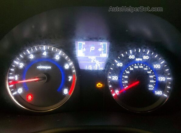 KMHCT5AE8HU362461 2017 HYUNDAI ACCENT Black ხელსაწყოთა პანელის ხედი