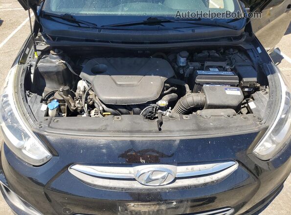 KMHCT5AE8HU363707 2017 HYUNDAI ACCENT Черный Вид задней части салона