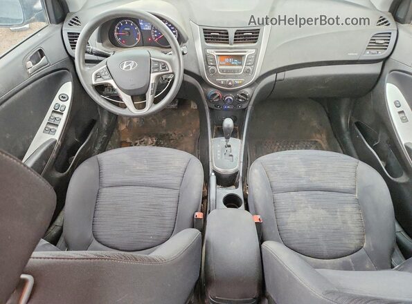 KMHCT5AEXHU356094 2017 HYUNDAI ACCENT Black Vista del salpicadero