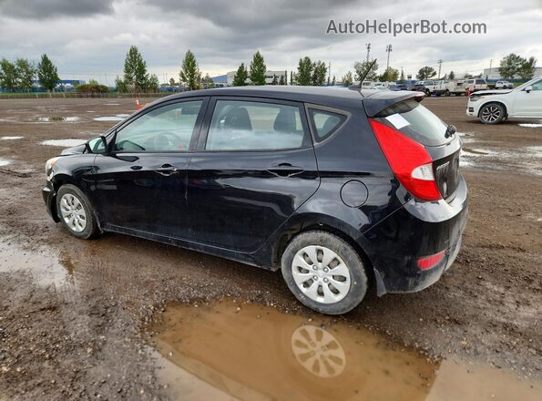 KMHCT5AEXHU356094 2017 HYUNDAI ACCENT Black Trasero izquierdo