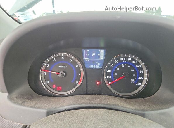 KMHCT5AEXHU356094 2017 HYUNDAI ACCENT Black Vista del cuadro de instrumentos