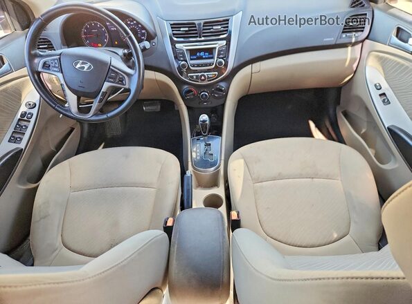 KMHCU4AE0GU159764 2016 HYUNDAI ACCENT Black Առջևի վահանակի տեսք