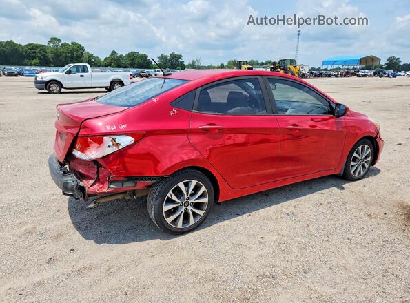 KMHCU4AE6GU079319 2016 HYUNDAI ACCENT Красный Задняя правая четверть