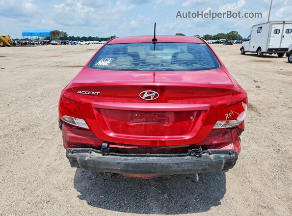 KMHCU4AE6GU079319 2016 HYUNDAI ACCENT Красный Вид сзади