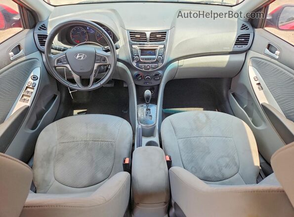 KMHCU4AE6GU079319 2016 HYUNDAI ACCENT Красный Вид панели приборов